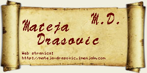Mateja Drašović vizit kartica